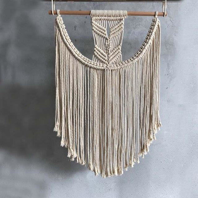 Tenture Macramé Couleur Neutre