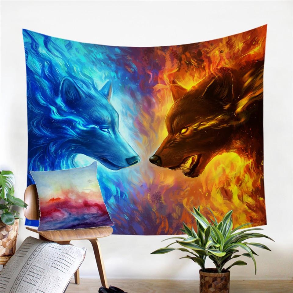 Tenture Psychédélique - Ice vs Fire by JoJoesArt